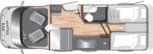 Grundriss Tag LMC Cruiser T 673 G Passion Comfortline