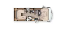 Grundriss Tag Carthago c-tourer I 144 LE lightweight Leasingfähig