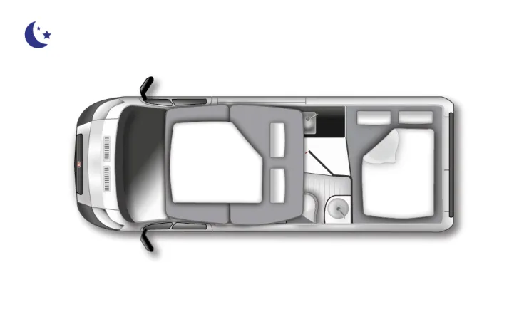 Grundriss Nacht Westfalia Columbus 540 D