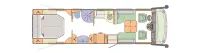 Grundriss Tag Concorde Charisma 900 M *VOLL*120ltrGasT*4-Kanal-Fed.