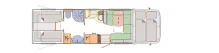 Grundriss Tag Concorde Cruiser 890 L *MB Atego 1230 L*299PS