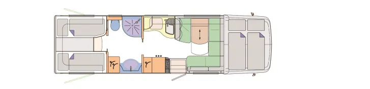 Grundriss Tag Concorde Cruiser 890 L *MB Atego 1230 L*299PS