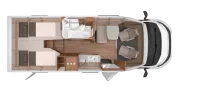 Grundriss Tag Knaus Van TI 650 MEG Platinum Selection