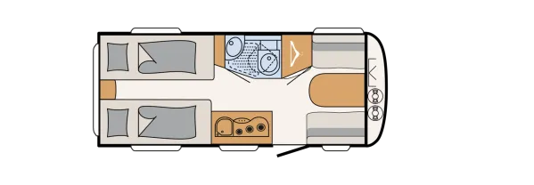 Tagesgrundriss Dethleffs c' joy 460 LE
